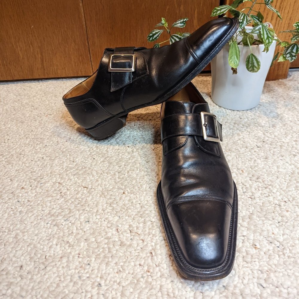 J.M. Weston Beaubourg Monk Strap Leather Derby - Picture 2 of 10